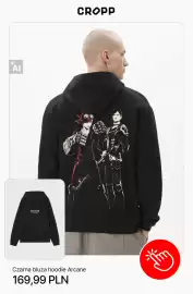 Cropp gazetka tydzień 39 Strona 9: Czarna bluza hoodie Arcane Cropp €169,99