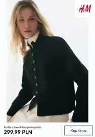 H&M gazetka tydzień 39 Strona 4: Kurtka z bawełnianego diagonalu H & M €299,99