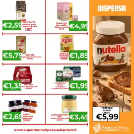 Volantino Supermercati Pasquale Prisco Pagina 4: Nescafé cappuccino €5,79, Lollocaffè passione moka nacino fresco €2,59