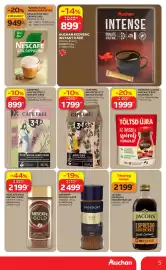 Auchan akciós újság Oldal 5: NESCAFÉ INSTANT CAPPUCCINO €949,00, NESCAFÉ Classic Instant Kávé Utántöltő €1.999,00