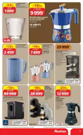 Auchan akciós újság Oldal 7: PASZTEL OLASZ KÁVÉFŐZŐ €7.499,00, KRUPS MINI ME 2 KÁVÉFŐZŐ €28.999,00