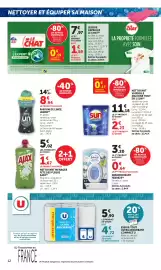 Catalogue Bi1 page 12: AJAX NETTOYANT MENAGER €1,67, Febreze Desodorisant €3,84