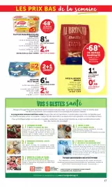 Catalogue Bi1 page 17: Rillettes Petit Navire €6,96, Barilla Pates Al Bronzo €2,45