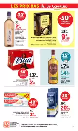 Catalogue Bi1 page 23: BARON DE LESTAC BORDEAUX AOP ROUGE €9,55, Bud Biere blonde €13,45