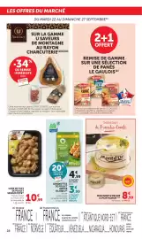 Catalogue Bi1 page 28: U Grignottes de poulet roties €3,99, SAVEUR d'été €10,99