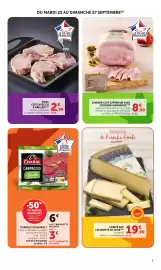 Catalogue Bi1 page 7: COMTÉ AOP LES MONTS DE JOUX €19,99, Le Porc Français PORC COTE AVEC OS €2,99
