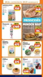 ALDI akciós újság hét 39 Oldal 9: 09.24. CSÜTÖRTÖKTŐL 09.27. VASÁRNAPIG CSIRKEMELLSONKA 96 % hústartalommal 150 g/csomag