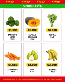 Catálogo Autoservicio Capo Página 3: Zapallo brasileiro €1.390,00, Zapallito verde €1.599,00