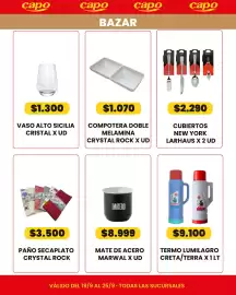 Catálogo Autoservicio Capo Página 9: Crystal rock compotera doble melamina €1.070,00, Larhaus cubiertos new york €2.290,00