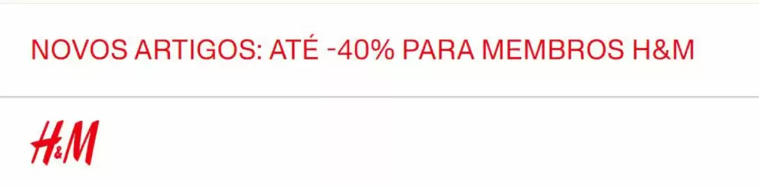 Folheto H&M Página 1