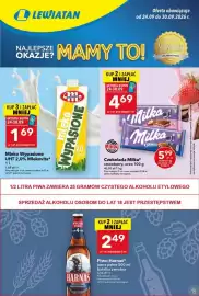 Lewiatan gazetka tydzień 39 Strona 1: Czekolada Milka strawberry €4,69