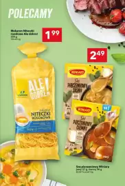 Lewiatan gazetka tydzień 39 Strona 7: Sos pieczeniowy jasny Winiary €2,49, Makaron Niteczki rosołowe Ale dobre! €1,99