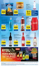 Tesco akciós újság hét 39 Oldal 19: Pölöskei zero szörp €699,00, Coca-Cola szénszavas üdítőital €1.219,00