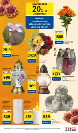 Tesco akciós újság hét 39 Oldal 25: Üveg sírgyertyacsomag €2.399,00, Üveg sírgyertya €1.169,00