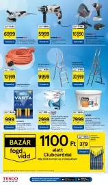 Tesco akciós újság hét 39 Oldal 26: Lengőhosszabbító €10.999,00, Powerplus sarokcsiszoló €6.999,00