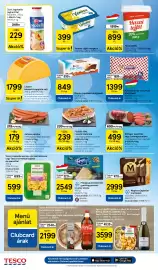Tesco akciós újság hét 39 Oldal 4: Kinder tejszelet multipack €849,00, Metzger paprikás vagy cseme geszalámi €499,00