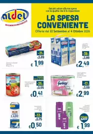 Volantino Aldel Discount Pagina 1: Carta igienica Smisurata Fantasy €2,99, Pomodori pelati I Campagnoli €0,41