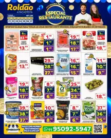 Folheto Roldão semana 39 Página 1: Uau - batata palha gourmet €8,90, Seara - filezinho sassami congelado €13,90