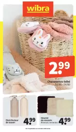 Catalogue Wibra page 1: Chaussettes bébé €2,99, Housse de coussin €4,99