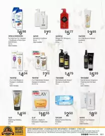 Commissary weekly ad Page 11: Olay Brightening Exfoliating Cleanser €4,56, Olay vitamin c + peptide 24 moisturizer €16,55