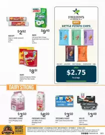 Commissary weekly ad Page 6: Freedom's Choice Plain Cream Cheese Brick Plain €3,50