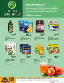 Commissary weekly ad Page 8: Birds Eye Steamfresh Super Sweet Corn or Mixed Vegetables €0,96