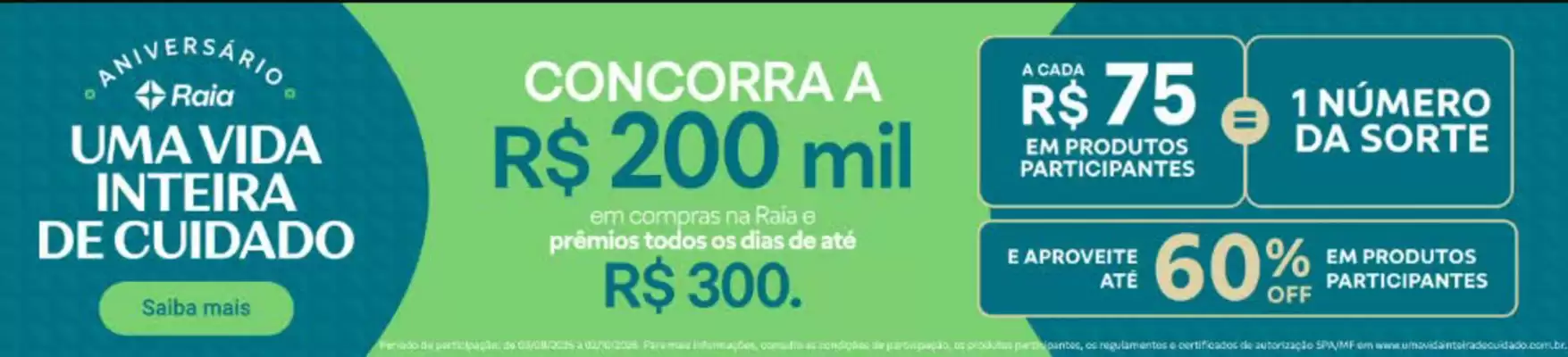 Droga Raia (válido até 29-09)
