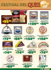 Catálogo Soriana Súper Página 9: FESTIVAL DEL QUES MUEVA BON wiss Queso Queso mozzarella Mozzarella Bonswiss 500 g. $95⁹⁰