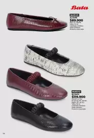 Catálogo Bata Página 74: Aj delhi €89.900,00, Bj delhi gris.551-21130 burgundy 551-55113d negro 551-60113d €119.900,00