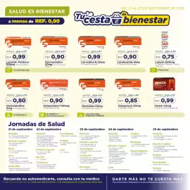 Catálogo FarmaTodo semana 39 Página 11: Genven Omeprazol 20mg €85,00, Letisan 500mg €750,00