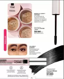 Catálogo Avon Página 30: Up - maquilla, cuida y protege €9.190,00, Up - mascara de volumen pore persillage €7.990,00