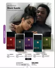Catálogo Avon Página 58: Black suede - perfumes €18.990,00