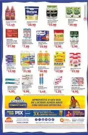 Encarte Assaí Atacadista Página 2: Itambé - doce de leite €19,90, Piá - saco para lixo banheiro & pia €6,95