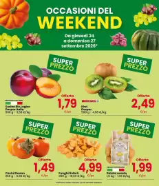 Volantino Interspar Pagina 2: Kiwi Despar €2,49, Susine Bio,Logico €1,79
