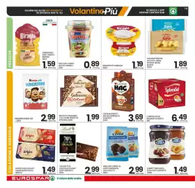 Volantino Interspar Pagina 14: Biscotti Galbusera Col Cuore €1,99, Tavolette di cioccolato Lindt gusti assortiti €2,99