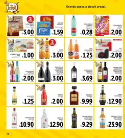 Volantino Spazio Conad Pagina 16: Hugo Spritz €1,25, Crackers Gran Pavesi €1,59