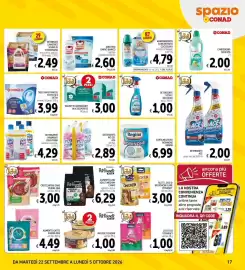 Volantino Spazio Conad Pagina 17: Ammorbidente concentrato Coccolino €4,79, Additivo Omino Bianco €2,60