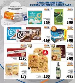 Volantino Spazio Conad Pagina 2: Caffè Borbone €9,90, Abbracci Mulino Bianco €3,00