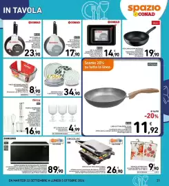 Volantino Spazio Conad Pagina 21: Set 2 lasagnere Conad €14,90, Teglia rettangolare con manico removibile Pyrex €8,90