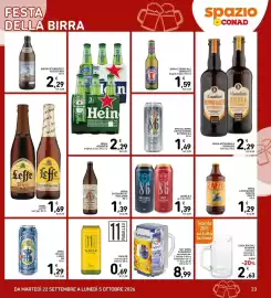 Volantino Spazio Conad Pagina 23: Special Birra Extra Strong Extreme 8.6 €1,49, Birra Oktoberfest Augustiner €2,29