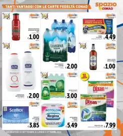 Volantino Spazio Conad Pagina 3: Detersivo piatti limone Conad €3,00, Birra 4 Luppoli Angelo Poretti €1,00