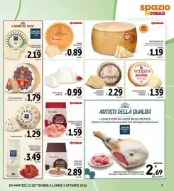 Volantino Spazio Conad Pagina 9: Pecorino Campagnolo Petrucci €2,29, Formaggio misto il vergaro petrucci €1,39