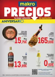Catálogo Makro Página 1: Flor de Esgueva queso viejo oveja grande €15,75, Ron añejo BRUGAL €13,89