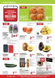 Catálogo Hipercor Página 10: Kiwi Amarillo Sungold Zespri €5,95, Aguacate tradicional tropical queen €6,95
