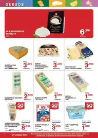 Catálogo Hipercor Página 18: Arla queso havarti €1,55, Arla queso mozzarella €1,65