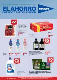 Catálogo Hipercor Página 2: Coca-Cola Original, Zero o Zero zero €19,68, Pascual semidesnatada €1,74