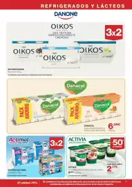 Catálogo Hipercor Página 21: Activia salud digestiva €2,17, Danacol fresa natural lima limón o tropical €6,99