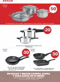 Catálogo Hipercor Página 44: Basics sartenes aluminio forjado, Basics baterías de acero inoxidable