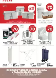 Catálogo Hipercor Página 46: Basics organizadora canvas rainbow, Rolser carro de compra de 2 + 2 ruedas €39,95