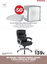 Catálogo Hipercor Página 51: Basics relleno nórdico nivel térmico 3 plumón superior, Sandro silla de escritorio €139,00